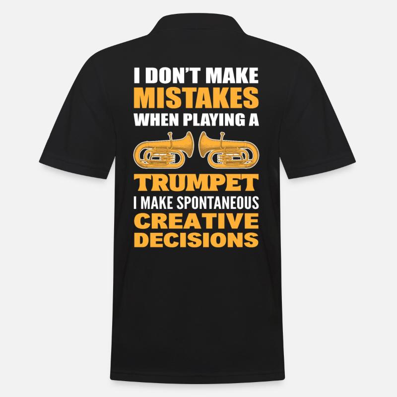 I Don't Make Mistakes When Playing A Trumpet I - Männer Poloshirt - Schwarz