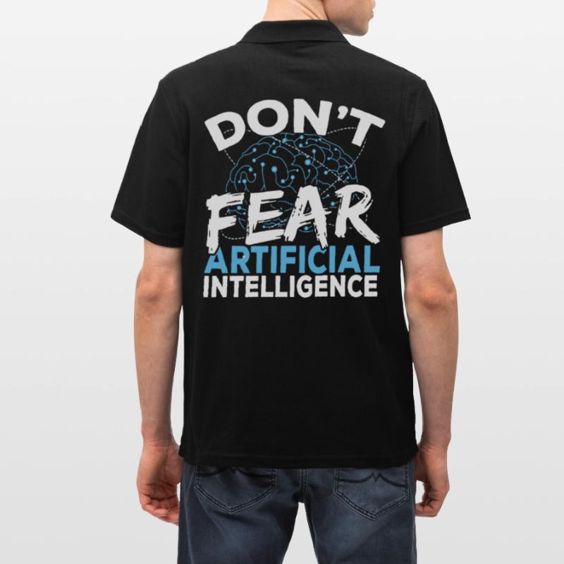 Digital Brain AI Deep Learning Neural Network AI Men's Polo Shirt