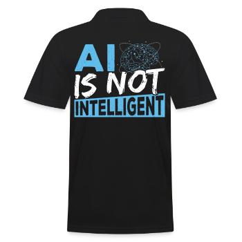 Digital Brain Robot AI Artificial General - Men's Polo Shirt - black - Back - Kai (181cm)