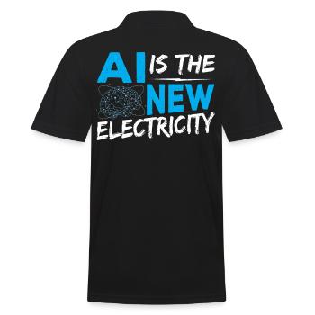 Robot Engineer Robotics Engineers AI Developer AI - Men's Polo Shirt - black - Back - Kai (181cm)