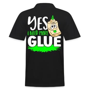 Oui, j’ai besoin de plus de liquide de bricolage glue slime - Polo Homme - noir - Dos - Kai (181cm)