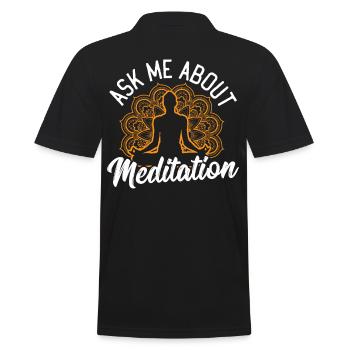 Yoga amant Chakra guérison Chakra guérison Art - Polo Homme - noir - Dos - Kai (181cm)