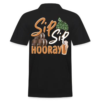 Herzen Craft Beer Bierbrauen Bierbrauer - Männer Poloshirt - Schwarz - Hinten - Kai (181cm)