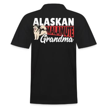 Chien de traîneau Alaska Malamute Fan Dog Lover - Polo Homme - noir - Dos - Kai (181cm)