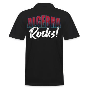 Algebra-Liebhaber Mathematiker Algebra-Lehrer - Männer Poloshirt - Schwarz - Hinten - Kai (181cm)
