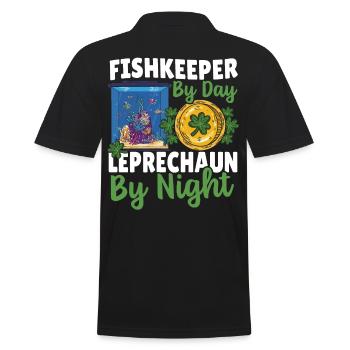 Aquarienbesitzer Aquarium Junkie Fischhaltung - Männer Poloshirt - Schwarz - Hinten - Kai (181cm)