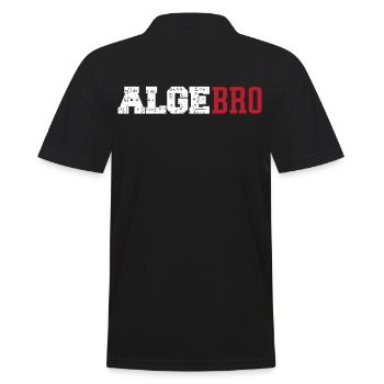 Math Nerd Arithmetic Graph Algebro - Männer Poloshirt - Schwarz - Hinten - Kai (181cm)