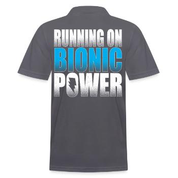 Courir sur Bionic Rehab Custom Parts Bionic Knee - Polo Homme - charbon - Dos - Nico (186cm)
