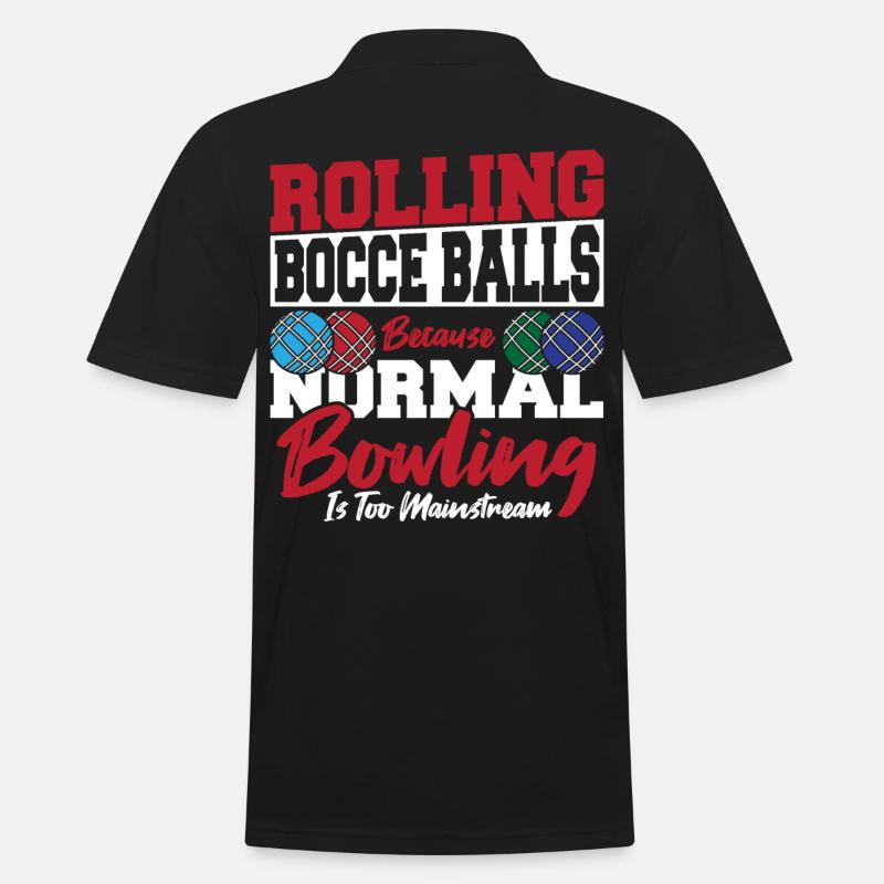 Bowling Athletic Bocce - Men's Polo Shirt - black