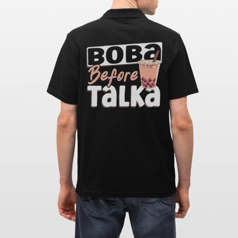 Schwarzer Tee Oolong-Tee Eistee Männer Poloshirt