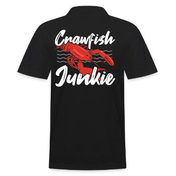 Crayfish Cajun Season Lover Party Yabbie Crawfish - Men's Polo Shirt - black - Back - Kai (181cm)