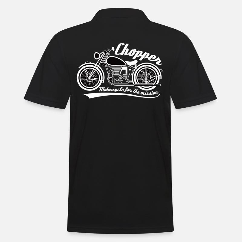 Chopper Bike - Männer Poloshirt - Schwarz