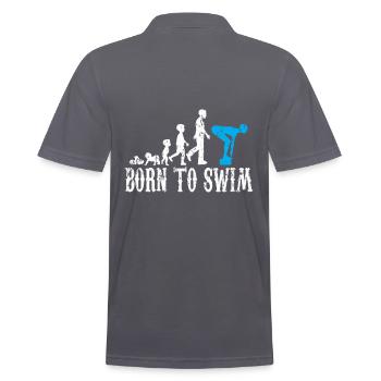 Schwimmen - Männer Poloshirt - Anthrazit - Hinten - Nico (186cm)