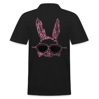 Sunglasses pink Hasepink - Men's Polo Shirt - black - Back - Kai (181cm)