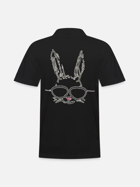 Drawing Easter Sunglasses Glasses - Men's Polo Shirt - black