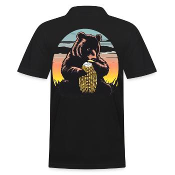 Épi de maïs au coucher du soleil - Polo Homme - noir - Dos - Kai (181cm)