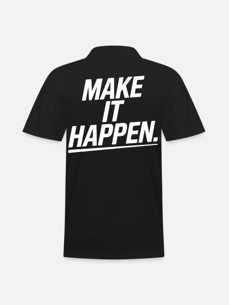 Go for it! - Men's Polo Shirt - black