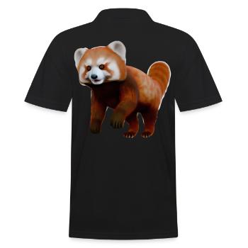 Petit panda - Polo Homme - noir - Dos - Kai (181cm)