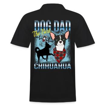 Propriétaire de chihuahua - Le meilleur papa de chien - Polo Homme - noir - Dos - Kai (181cm)