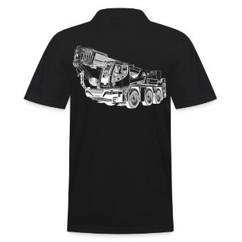 Citykran Kran 1050 50 1045 45 - Männer Poloshirt - Schwarz - Hinten - Kai (181cm)