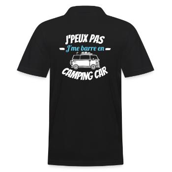 J'peux pas j'me barre en camping car 1 - Polo Homme - noir - Dos - Kai (181cm)