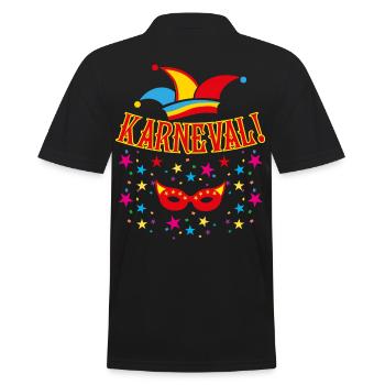 09 Carnival - Men's Polo Shirt - black - Back - Kai (181cm)