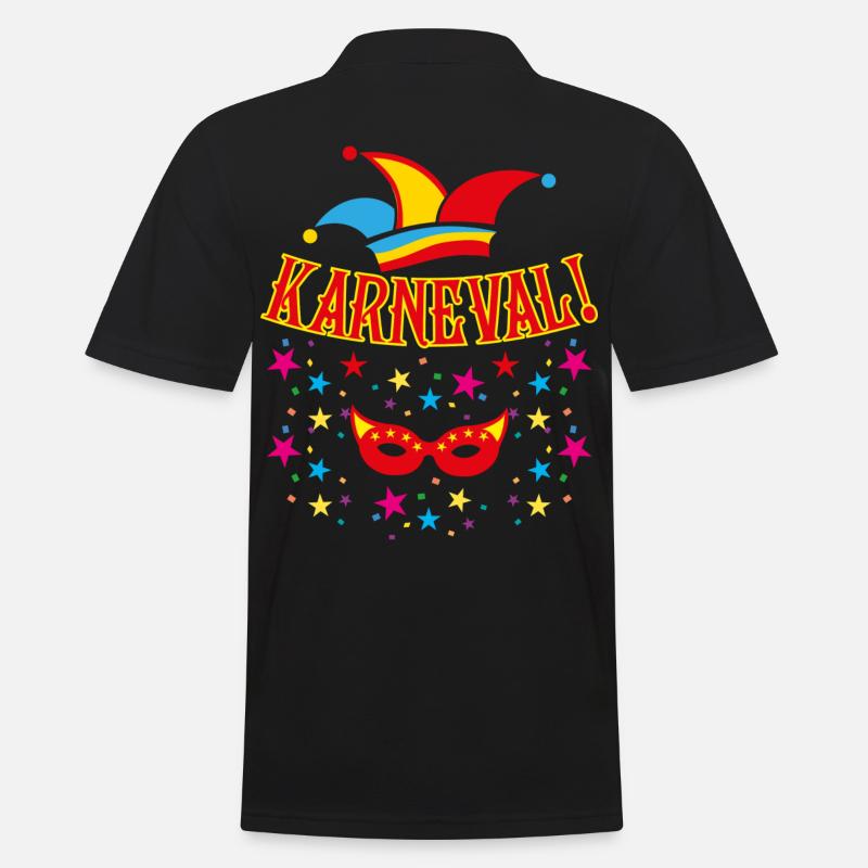 09 Karneval - Männer Poloshirt - Schwarz