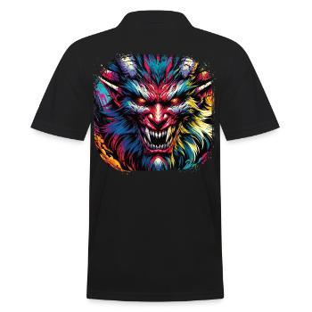 Démon Graffiti Démon Street Art Diable - Polo Homme - noir - Dos - Kai (181cm)