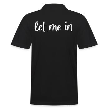 let me in - Men's Polo Shirt - black - Back - Kai (181cm)