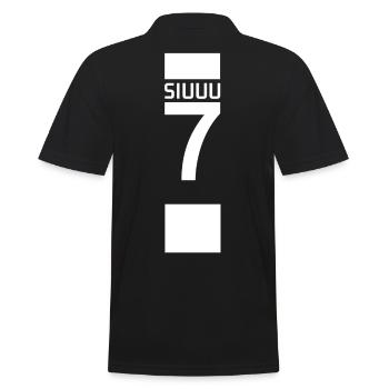 Siuuu - Polo Homme - noir - Dos - Kai (181cm)