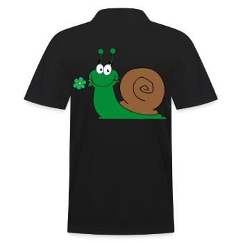 Escargot Doux Schngge - Polo Homme - noir - Dos - Kai (181cm)