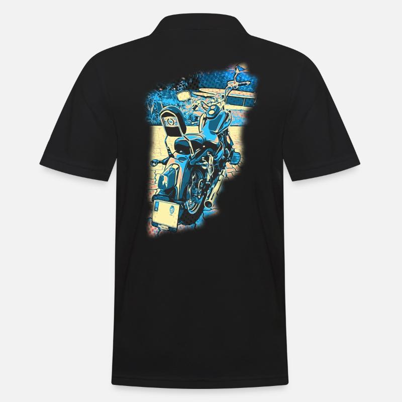 Chopper Pop-art - Daelim Daystar - Männer Poloshirt - Schwarz