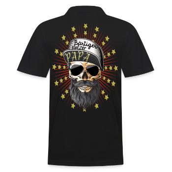 Papa fier papa barbu Bart - Polo Homme - noir - Dos - Kai (181cm)