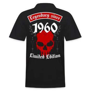 Legend since 1960 - Men's Polo Shirt - black - Back - Kai (181cm)