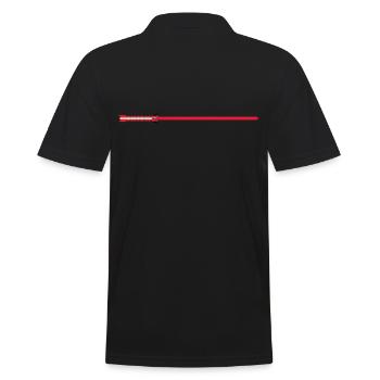 Sabre laser rouge - Polo Homme - noir - Dos - Kai (181cm)