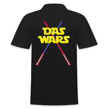 The Wars with Lightsabers - Men's Polo Shirt - black - Back - Kai (181cm)