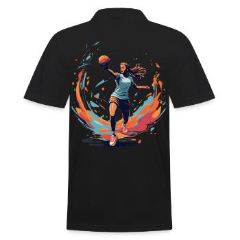 Joueur de handball streetwear Un style iconique - Polo Homme - noir - Dos - Kai (181cm)