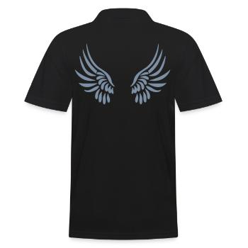 ailes d'ange - Polo Homme - noir - Dos - Kai (181cm)