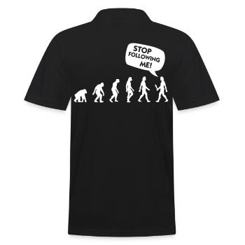 L évolution d'un harceleur - Polo Homme - noir - Dos - Kai (181cm)
