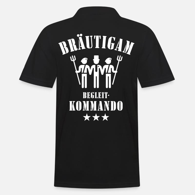 Marié commande accompagnant (JGA / 1C) - Polo Homme - noir