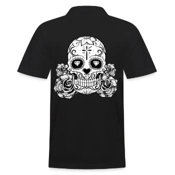 Crâne diamant - Polo Homme - noir - Dos - Kai (181cm)
