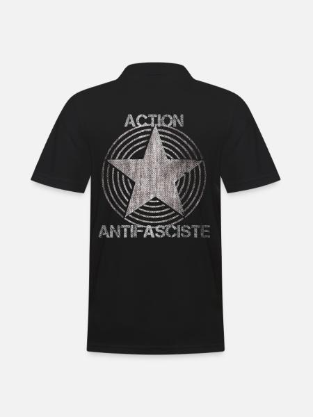 action antifasciste italy spain - Men's Polo Shirt - black