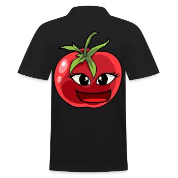 Tomate, Tomates, Légumes, Jardinier amateur, Cuisinier - Polo Homme - noir - Dos - Kai (181cm)