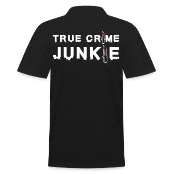 True Crime Junkie – Humour noir pour les fans de crime - Polo Homme - noir - Dos - Kai (181cm)
