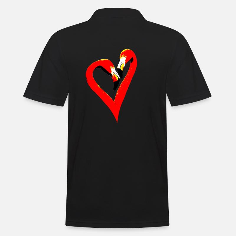 Love - Männer Poloshirt - Schwarz