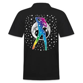 02 Dance Dance Stars Discokugel Discoball - Polo Homme - noir - Dos - Kai (181cm)