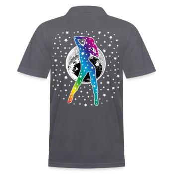 02 Dance Dance Stars Discokugel Discoball - Polo Homme - charbon - Dos - Nico (186cm)