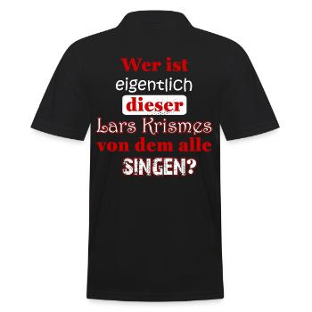 Weihnachten Last Christmas - Lustige Sprüche - Männer Poloshirt - Schwarz - Hinten - Kai (181cm)