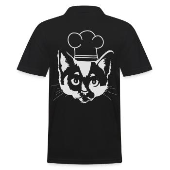 Chapeau de chef de chat Cuisine Cuisine Chat Enfants - Polo Homme - noir - Dos - Kai (181cm)