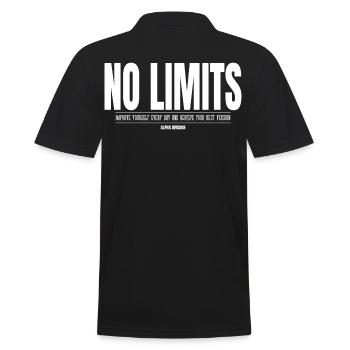 DIVISION ALPHA - No Limits - Vêtements de sport - Polo Homme - noir - Dos - Kai (181cm)